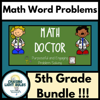 Preview of Math Doctor Problem Solving : 5th Grade BUNDLE !!!