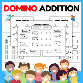 Preview of Math Domino Addition Practice centers l Number Sentences Activities for Kids