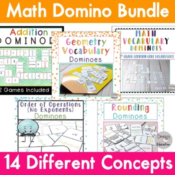 Preview of Math Games Bundle | Math Centers Bundle | Math Dominoes Ultimate Bundle