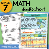 Math Doodle - Family Budgets - Easy to Use Notes with PowerPoint