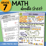 Math Doodle - Scale Drawings - Easy to Use Notes with PowerPoint