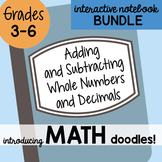 Math Interactive Notebook Bundle 2 - Adding & Subtracting Numbers