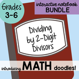 Math Interactive Notebook Bundle 5 - Dividing by 2 Digit Divisors