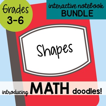 Preview of Math Interactive Notebook Bundle 8 - Shapes