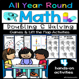 Math Doubling and Halving to 30 - Games, Activities and Wo