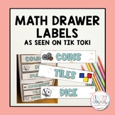 Math Drawer Labels