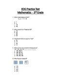 Math EOG Practice Test A - 3rd Grade
