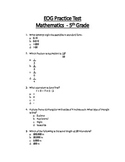 Math EOG Practice Test A- 5th Grade