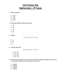 Math EOG Practice Test B - 6th Grade