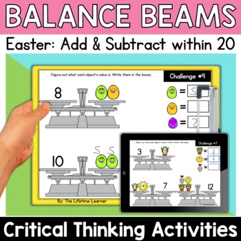 Preview of Easter Logic Puzzles 2nd Grade Brain Teasers Fast Finishers Math Enrichment
