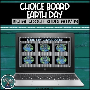 Preview of Math Earth Day Digital Choice Board | Middle School