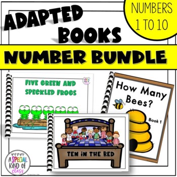 Preview of Numbers to 10 Adapted Books Math BUNDLE