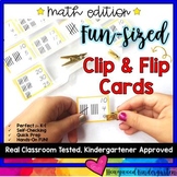 Math : Fun-Sized Clip & Flip Cards . Add . Subtract . Tall