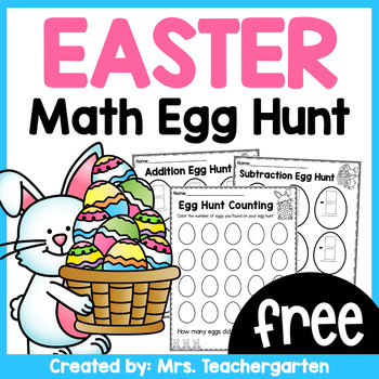 Preview of Easter Math Egg Hunt - FREE