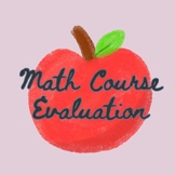 Math End-of-Year Course Evaluation Google Form