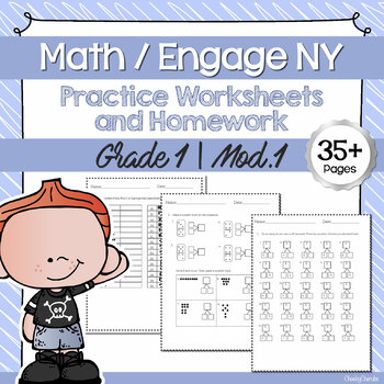 Preview of Math | Engage NY - 1st Grade Extra Worksheets (MODULE 1)