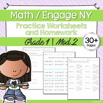 Preview of Math | Engage NY - 1st Grade Extra Worksheets (MODULE 2)