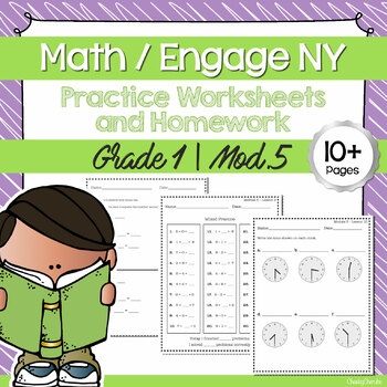 Preview of Math | Engage NY - 1st Grade Extra Worksheets (MODULE 5)