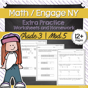 Preview of Math | Engage NY - 3rd Grade Extra Worksheets (MODULE 5)