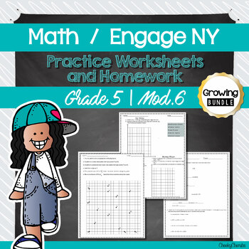Preview of Math | Engage NY - 5th Grade Extra Worksheets (MODULE 6) + Answer Keys