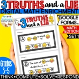 Math Enrichment | 3 Truths & a Lie (Set 1) | Math Challeng