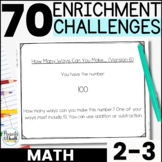 Math Enrichment Activities for 2nd & 3rd Grade Early Finis
