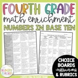 Math Enrichment Board Fourth Grade Numbers in Base Ten Mat