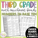 Math Enrichment Board Third Grade Numbers in Base Ten Math