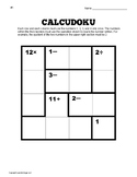 Math Enrichment Calcudoku Logic Puzzles 10 Pack!