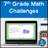 A Year of Weekly Math Enrichment Challenges for 7th Grade