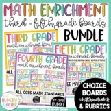 Math Enrichment Choice Boards Geometry Numbers and Operati