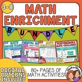Math Enrichment Combo Pack, 80+ pgs, Mental Math, Brain Teasers +