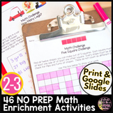 Math Enrichment | Early Finishers | Brain Teasers | Math Challenges 3rd Grade