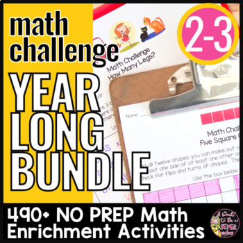 Preview of Math Enrichment | Early Finishers | Math Challenges | Math Brain Teasers BUNDLE