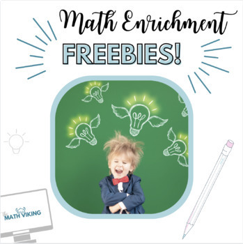 Preview of Math Enrichment Freebies Samples WODB? Digital & Printable Games, Tasks K-8 fun