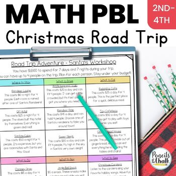 Preview of Christmas Math Enrichment Project for 2nd, 3rd, & 4th | Holiday Enrichment