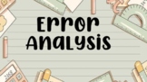 Math Error Analysis - Find the Mistake