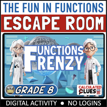 Preview of Math Escape Room: 8th Grade - Functions Frenzy