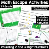 Math Escape Room Activity 3rd Grade Rounding Nearest 100 and 100
