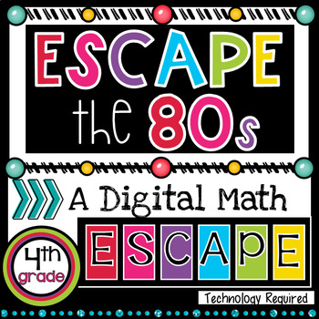 Preview of 4th Grade Math Review |  Math Escape Room Review Activity