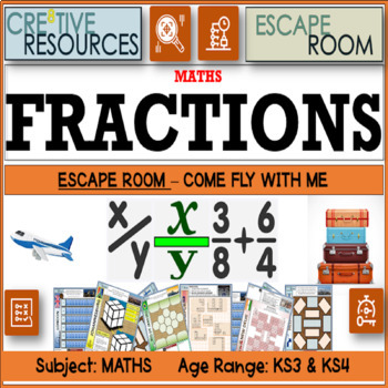 Preview of Math Escape Room on Fractions