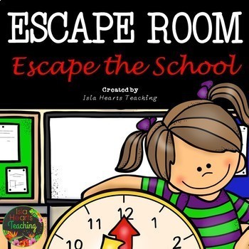 Preview of Back to School Math Escape Room 3rd 4th 5th Grade Beginning of the Year Activity
