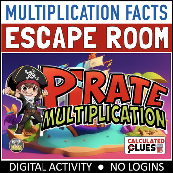 Preview of Math Escape Room: Multiplication Facts Pirate Timestables