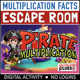 Math Escape Room: Multiplication Facts Pirate Timestables