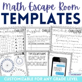 Customizable Math Escape Room Templates for Any Grade Level