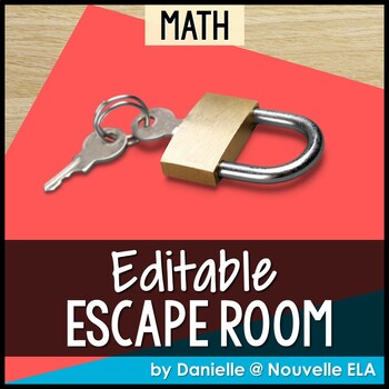 Preview of Math Escape Room (editable) - Create Your Own Escape Room game