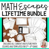 Middle School Math Escape Room Bundle