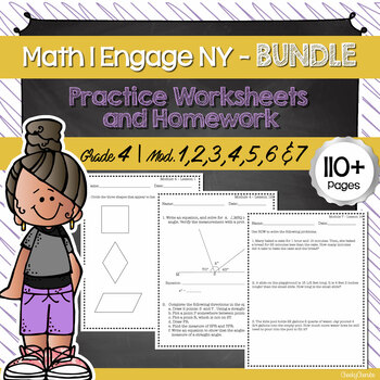 Preview of Math | Eureka Engage NY - 3rd Grade Extra Worksheets | BUNDLE (ALL MODULES)