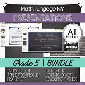 Preview of Math | Eureka Engage NY Presentations - 5th Grade | BUNDLE (ENTIRE YEAR)