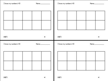 Preview of Math Exit Cards: Counting, Ordering, and Identifying Numbers; NWEA Practice